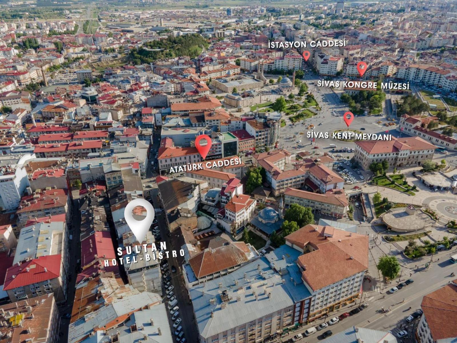 Sultan Hotel-Restaurant-Bistro Sivas Bagian luar foto